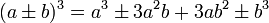 (a\pm b)^2=a^2\pm 2ab+b^2